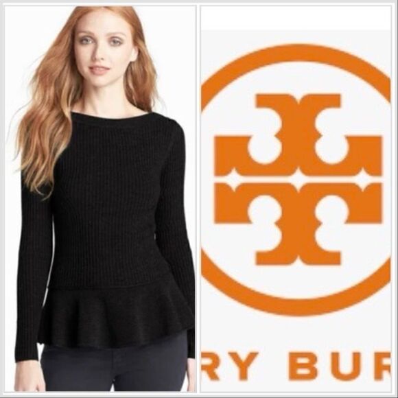 #50  TORY BURCH Ramona Merino Wool Sweater - Picture 1 of 7